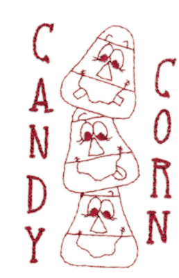 Embroidery Design: Candy Corn2.38" x 3.97"