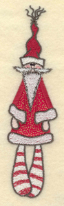 Embroidery Design: Santa doll applique1.61"w X 6.23"