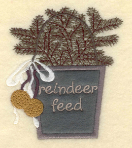 Embroidery Design: Reindeer Feed3.35w X 3.75"h