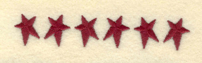 Embroidery Design: Small Stars Alternating3.79w X 0.70h
