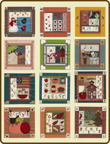 Embroidery Design: Quilters Almanac