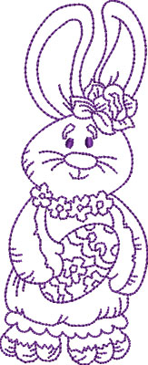Embroidery Design: Easter Bunny 5 2.87w X 7.05h