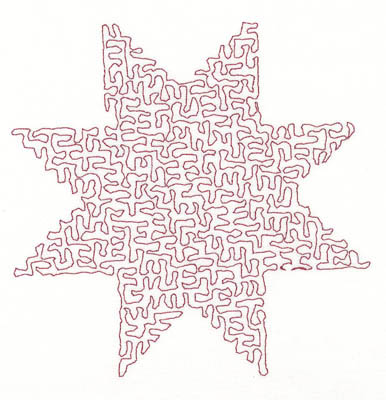 Embroidery Design: Stipple Star Medium4.83w X 4.83h