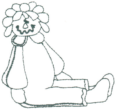 Embroidery Design: Annie In Pyjamas - Outline3.16" x 3.07"