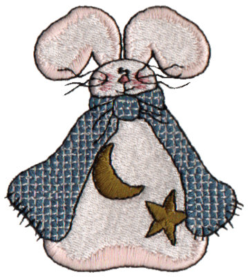 Embroidery Design: Celestial Bunny2.72" x 2.97"