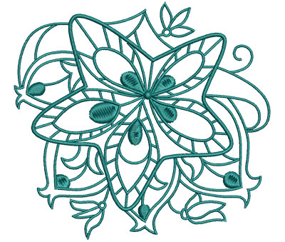 Embroidery Design: Sea Flora starfish 5.03w X 4.64h