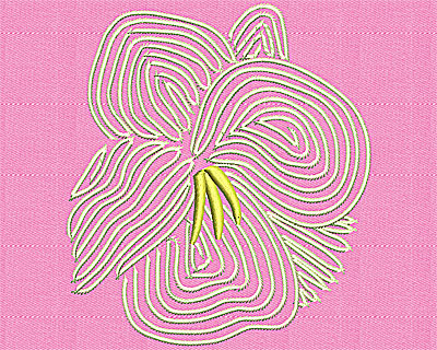 Embroidery Design: Flower artistic 4.19w X 4.69h