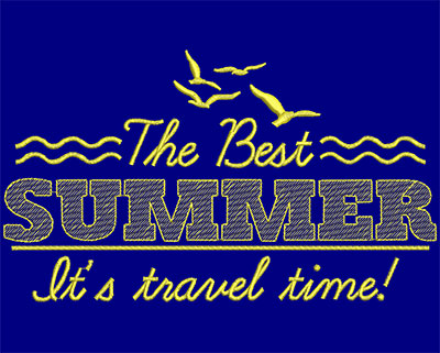 Embroidery Design: The Best Summer Large 7.26w X 4.23h