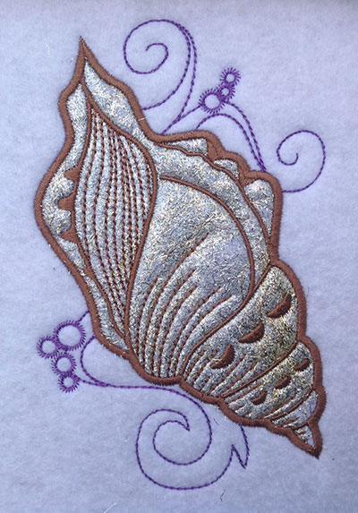 Embroidery Design: Shell Applique 4 Large 4.38w X 6.99h