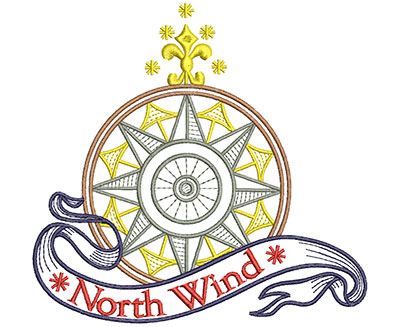 Embroidery Design: North Wind 5.71w X 5.46h