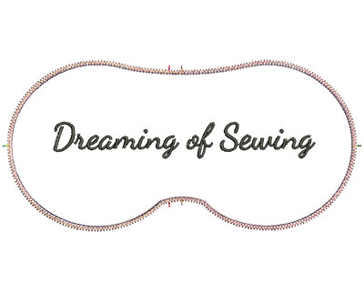 Embroidery Design: Dreaming Of Sewing 7.07w X 3.39h