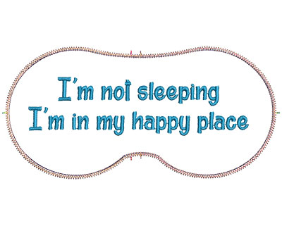 Embroidery Design: In My Happy Place 7.07w X 3.39h