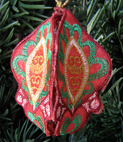 Embroidery Design: Christmas Ornament 12 small 4.98w x 4.98h
