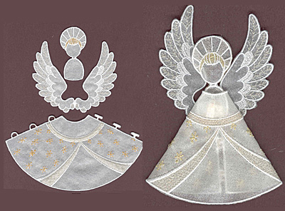 Embroidery Design: Angel 1 small5.91w X 3.30h