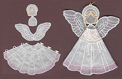 Embroidery Design: Angel 2 small5.78w X 3.32h