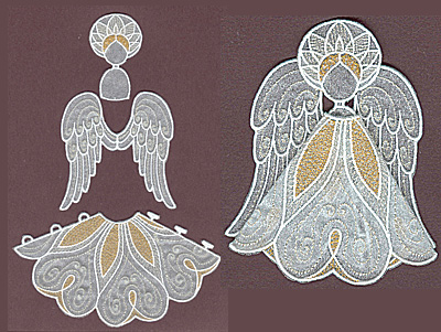 Embroidery Design: Angel 5 small5.92w X 3.33h