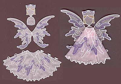 Embroidery Design: Angel 6 small 6.21w X 3.55h