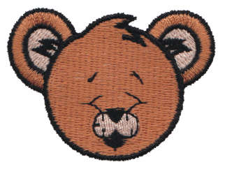 Embroidery Design: Sleeping Bear Head2.22" x 1.66"