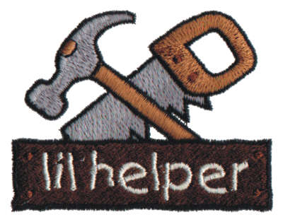 Embroidery Design: Lil' Helper3.00" x 2.32"