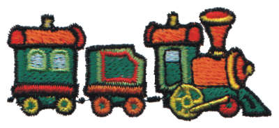 Embroidery Design: Toy Train3.06" x 1.33"