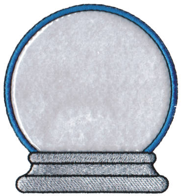 Embroidery Design: Snow Globe Applique3.62" x 3.93"