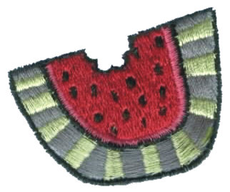 Embroidery Design: Chunk of Watermelon2.06" x 1.77"