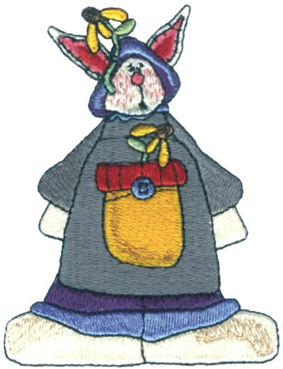 Embroidery Design: Cute Bunny2.95" x 3.84"