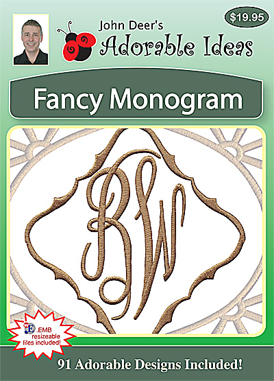 Embroidery Design: Fancy Monogram