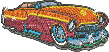 daddy caddie car embroidery design