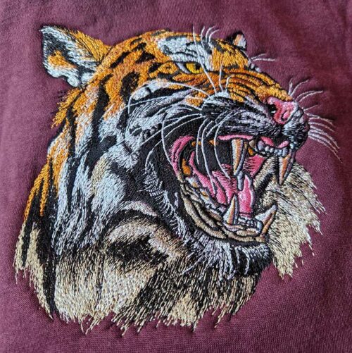 J-7511 Roaring Tiger sew out