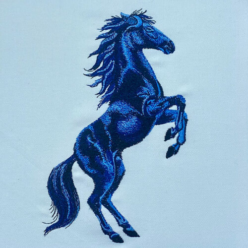 black stallion embroidery design