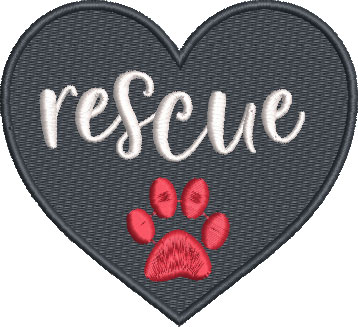 rescue embroidery design
