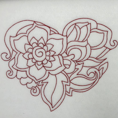 embroidery digitizing challenge heart design