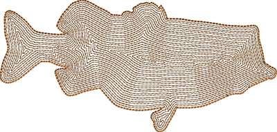 fish embroidery design