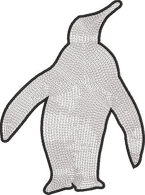 penguin embroidery design