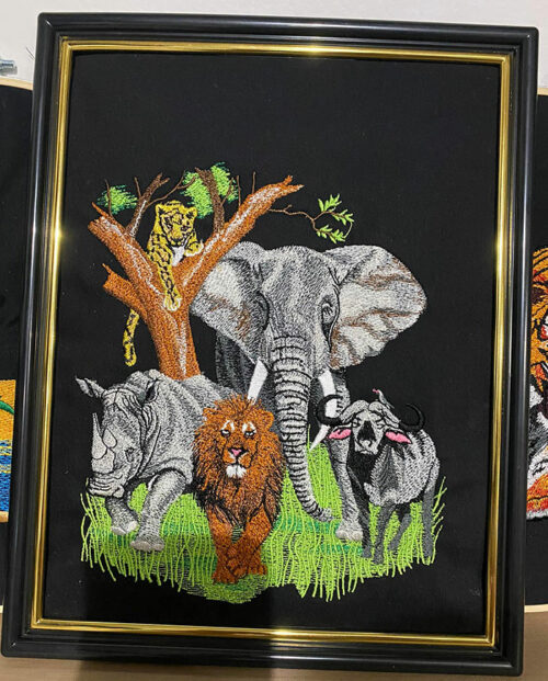 African Animals framed