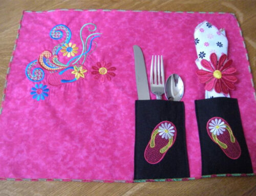 How to Embroider a Quick Placemat (Embroidery Project)