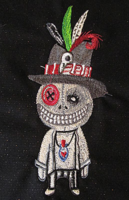 halloween boy embroidery design