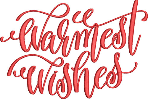 Warmest Wishes Embroidery Design
