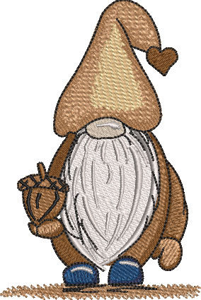 Willis Gnome Embroidery Design