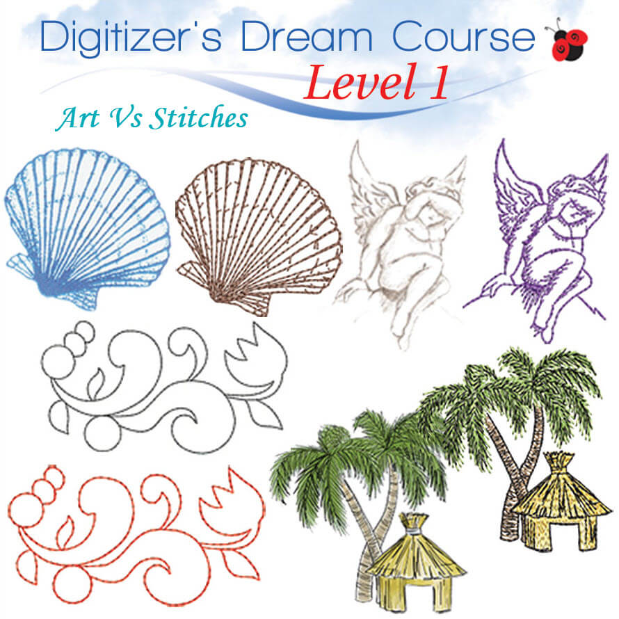 Embroidery Digitizer's Dream Course designs