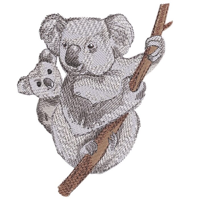 Outback Koaloas embroidery design