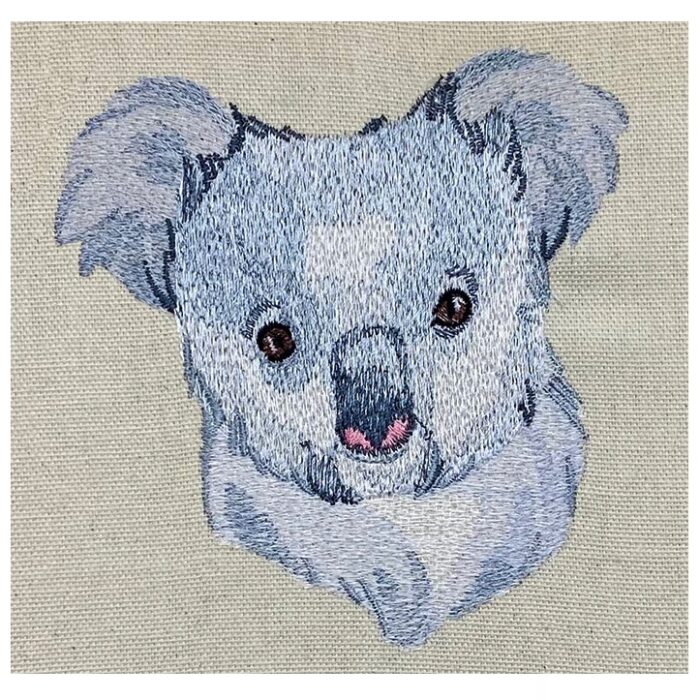 Outback Koala Face embroidery design