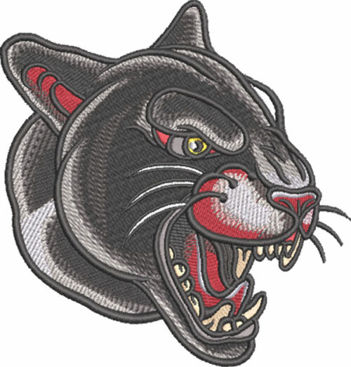 tattoo panther embroidery design