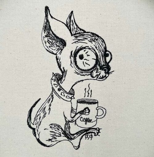 chihuahua embroidery design
