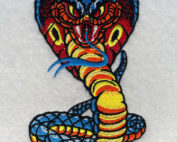 cobra mascot embroidery design