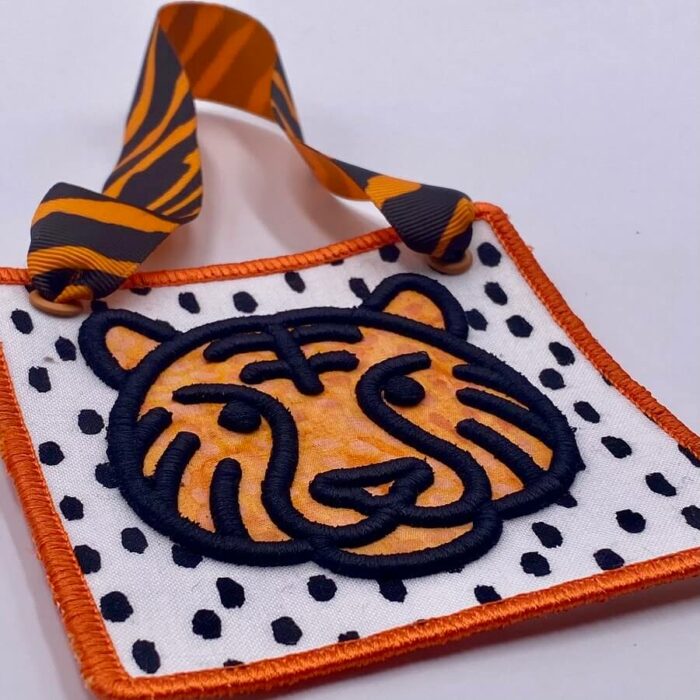 Embroidery Tiger Design - 3D Puff Stuff