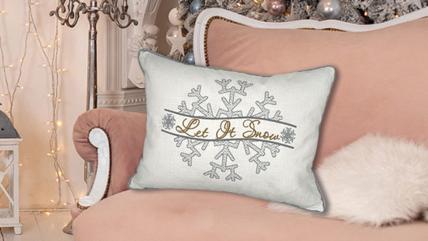 Personalized Hatch Project Let it Snow Pillow