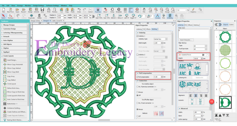 Hatch Embroidery Design Software celtic step 11
