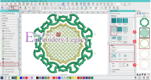 Hatch Embroidery Design Software celtic 8-10